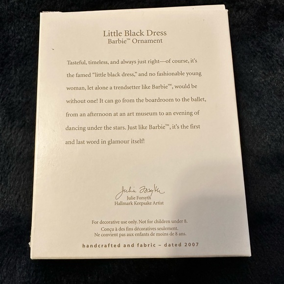 ⭐️NWT! BARBIE’s Little Black Dress Ornament - Picture 3 of 3